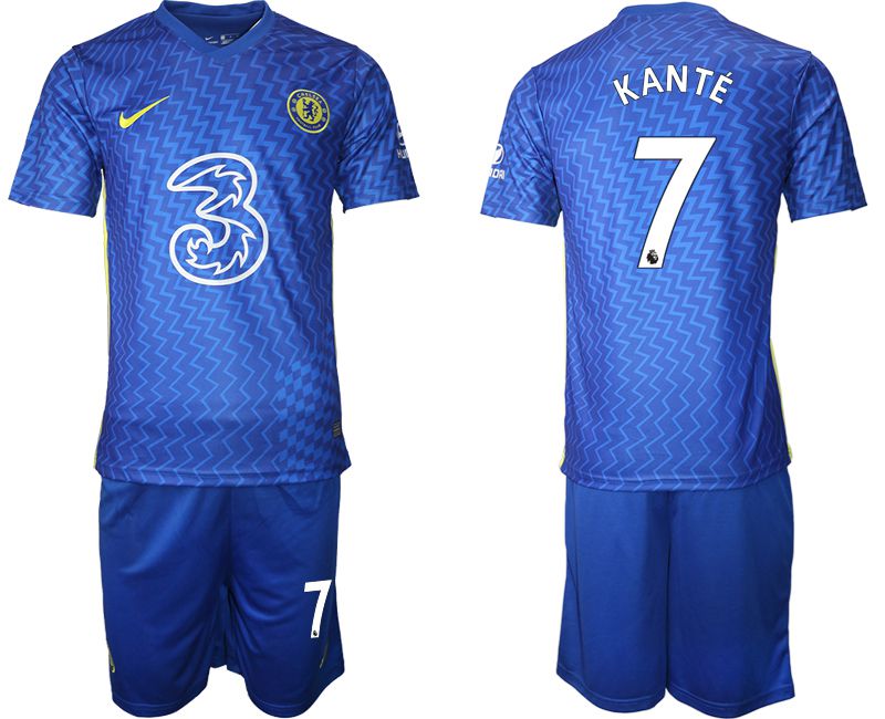 Men 2021-2022 Club Chelsea FC home blue #7 Nike Soccer Jersey